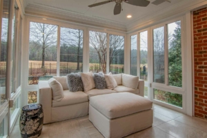 Welcoming sunroom overlooking the countryside