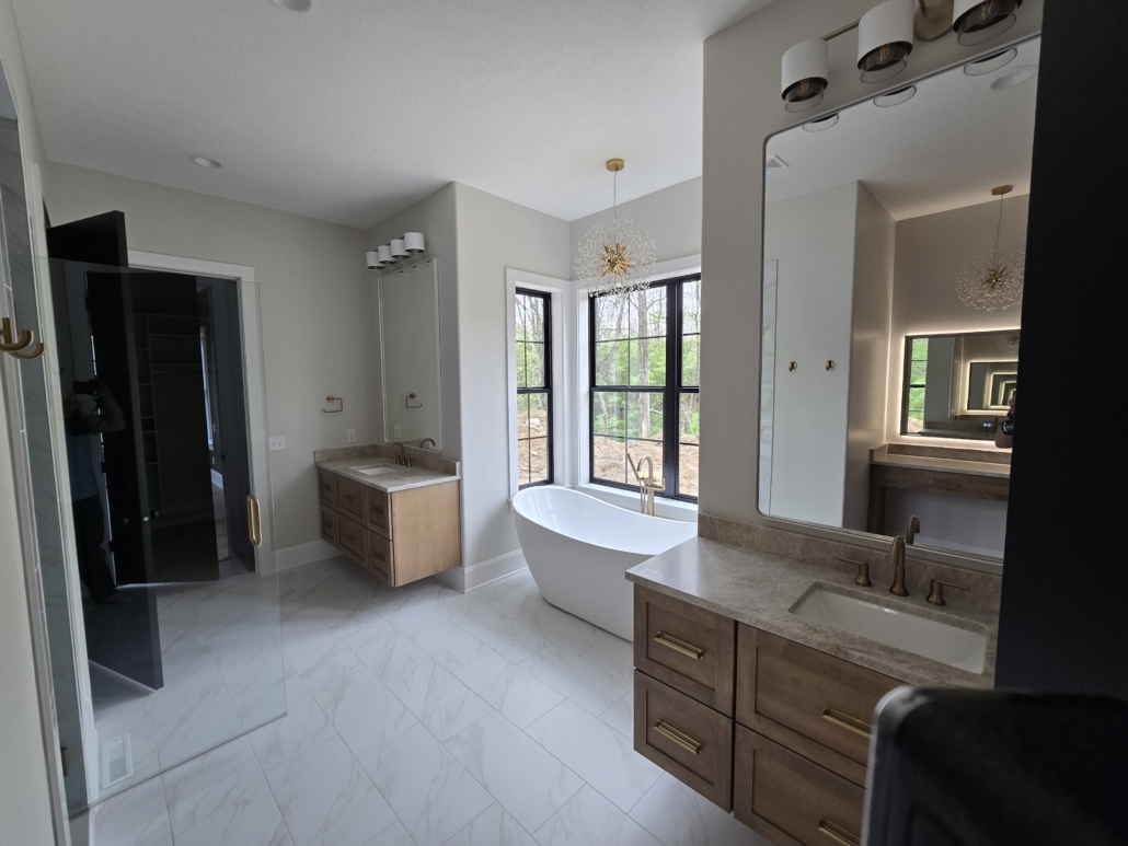 Master bathroom Interior of a newly built home