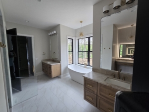 Master bathroom Interior of a newly built home
